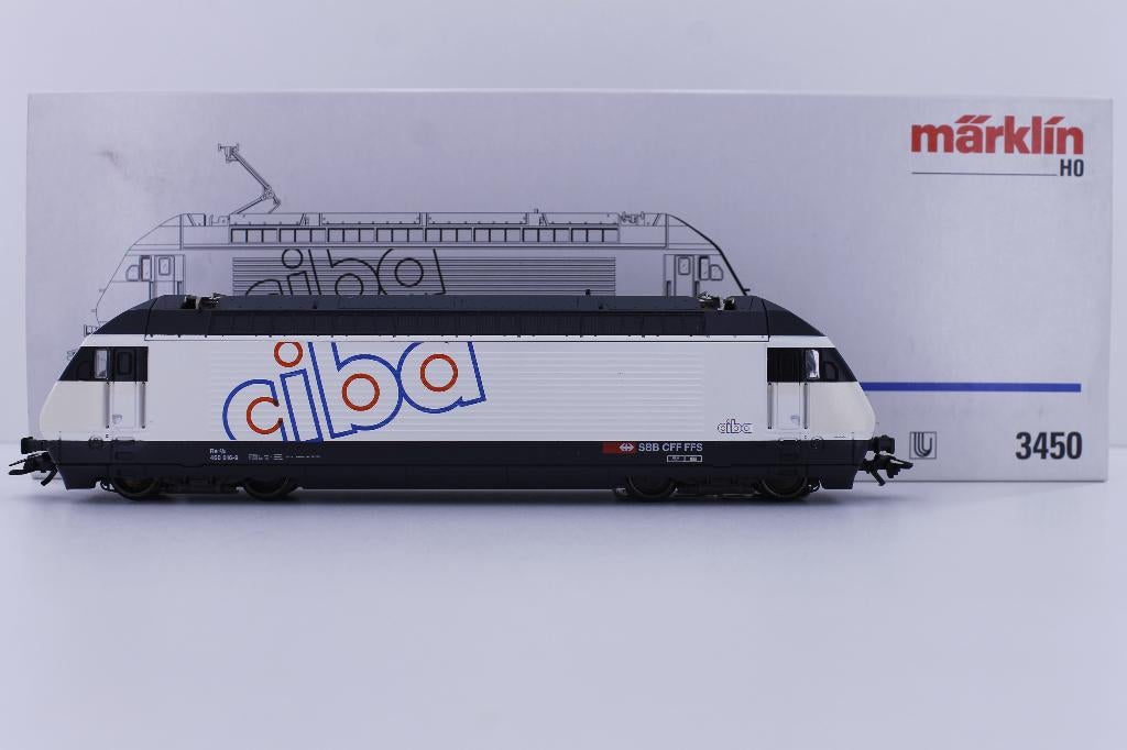 Marklin 3450 HO E-Loc SBB Re460 CIBA, Wisselstroom, Locomotief, Ophalen of Verzenden, Zo goed als nieuw