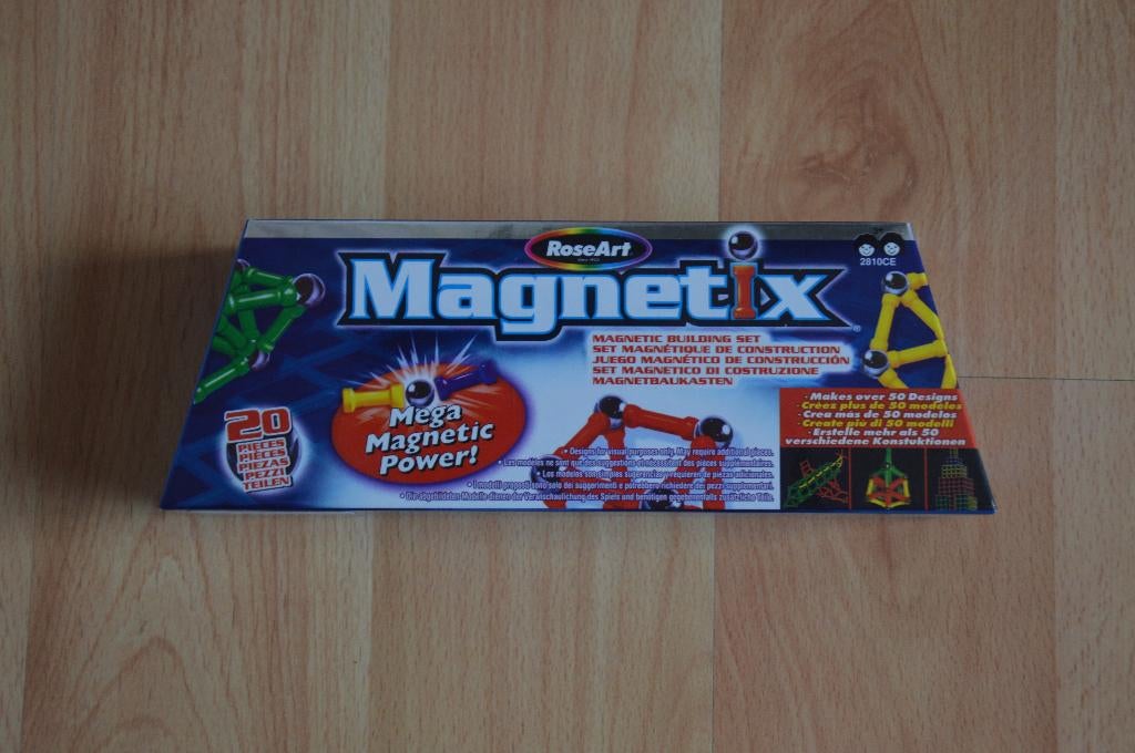 Magnetix van Roseart, 20 onderdelen in originele verpakking, Ophalen of Verzenden, Gebruikt, Overige merken