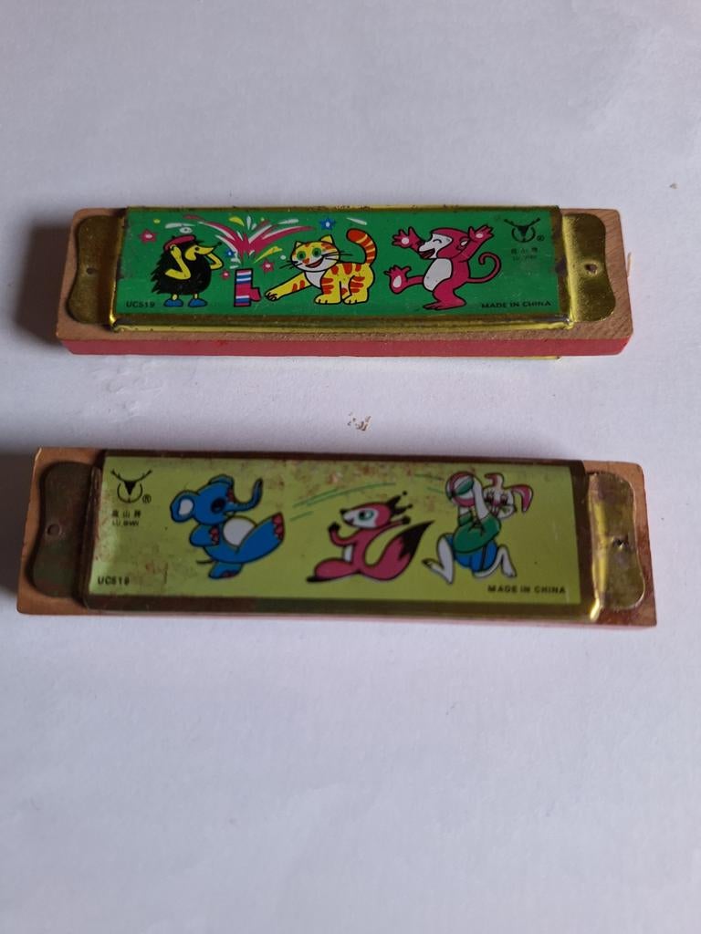 2 Kleine Mondharmonica's, Muziek en Instrumenten, Blaasinstrumenten | Mondharmonica's, Ophalen, Gebruikt, Diatonisch, Overige typen