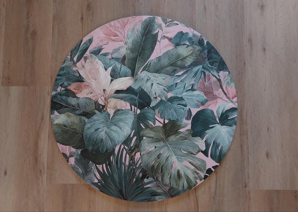 Muurcirkel botanisch Ø 90 cm, Ophalen, Nieuw, Print, 75 tot 100 cm