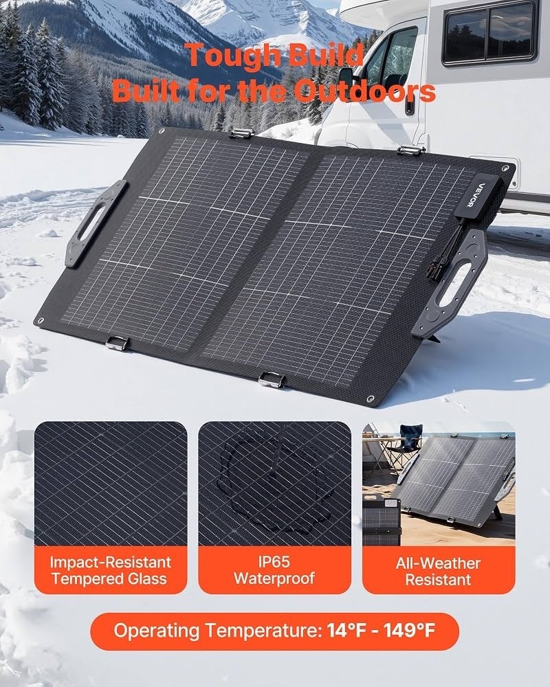 Vevor S100 Draagbaar Zonnepaneel 100W - Nieuw in doos, Ophalen of Verzenden, Nieuw