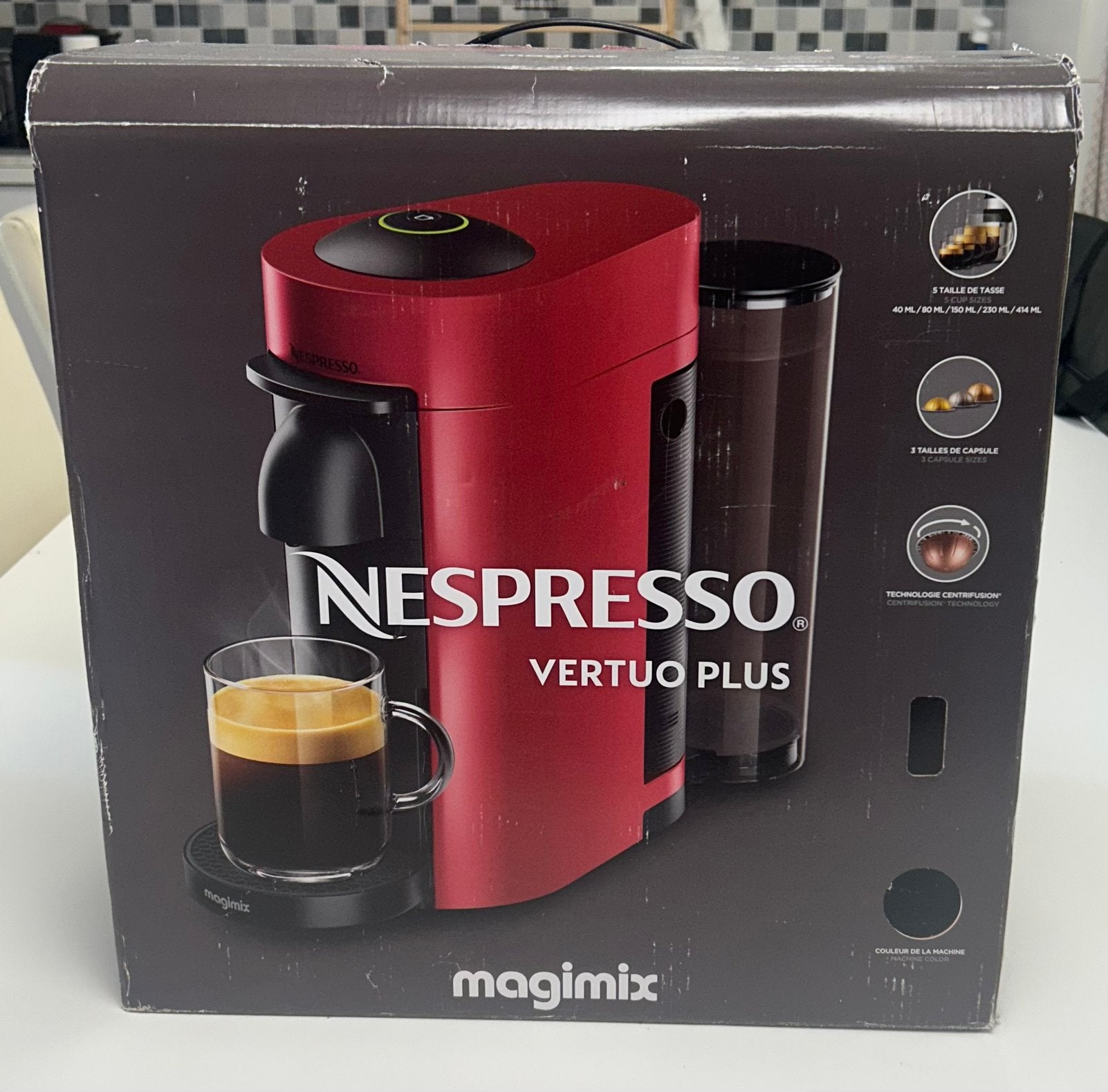 Magimix NESPRESSO Vertuo Plus - Low End, Ophalen of Verzenden, Zo goed als nieuw, Overige modellen