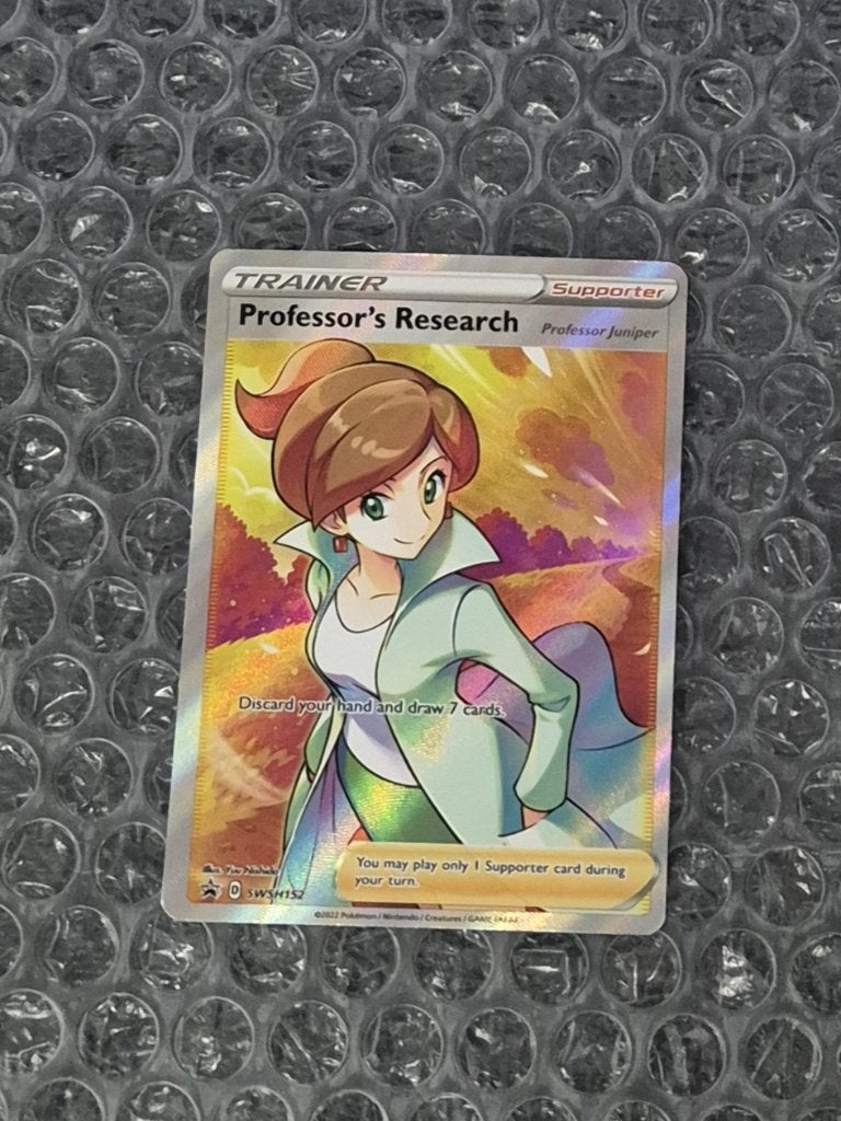 Professor's Research SWSH152 Sword & Shield Black Star Promo, Ophalen of Verzenden, Zo goed als nieuw, Losse kaart, Foil