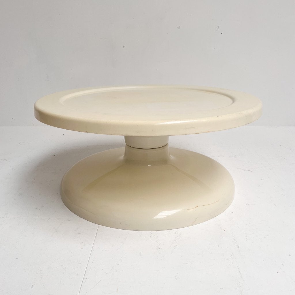 Vintage Italiaanse salontafel rond, 1960’s, Huis en Inrichting, Gebruikt, Rond, Ophalen of Verzenden, X