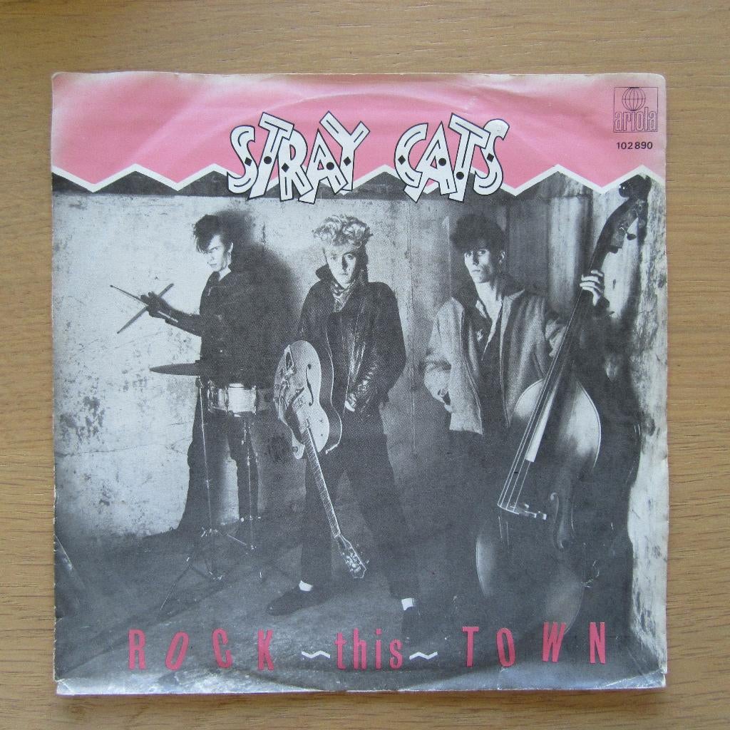single Stray Cats: Rock This Town, Cd's en Dvd's, Vinyl Singles, Gebruikt, 7 inch, Single, Ophalen of Verzenden
