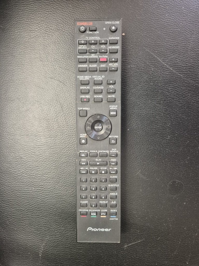 Pioneer afstandsbediening voor blu-ray speler / home cinema, Ophalen of Verzenden, Zo goed als nieuw, Origineel, Dvd