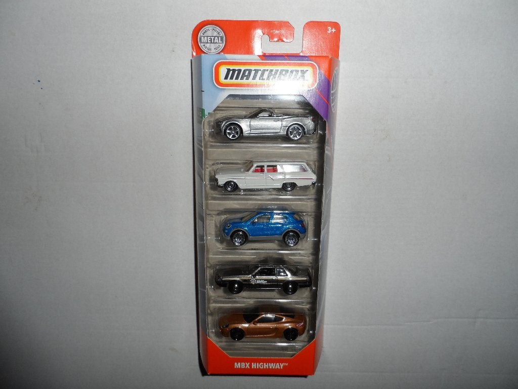 Matchbox 5 Pack - MBX Highway (2020) 1:64 D5, Ophalen of Verzenden, Nieuw, Auto