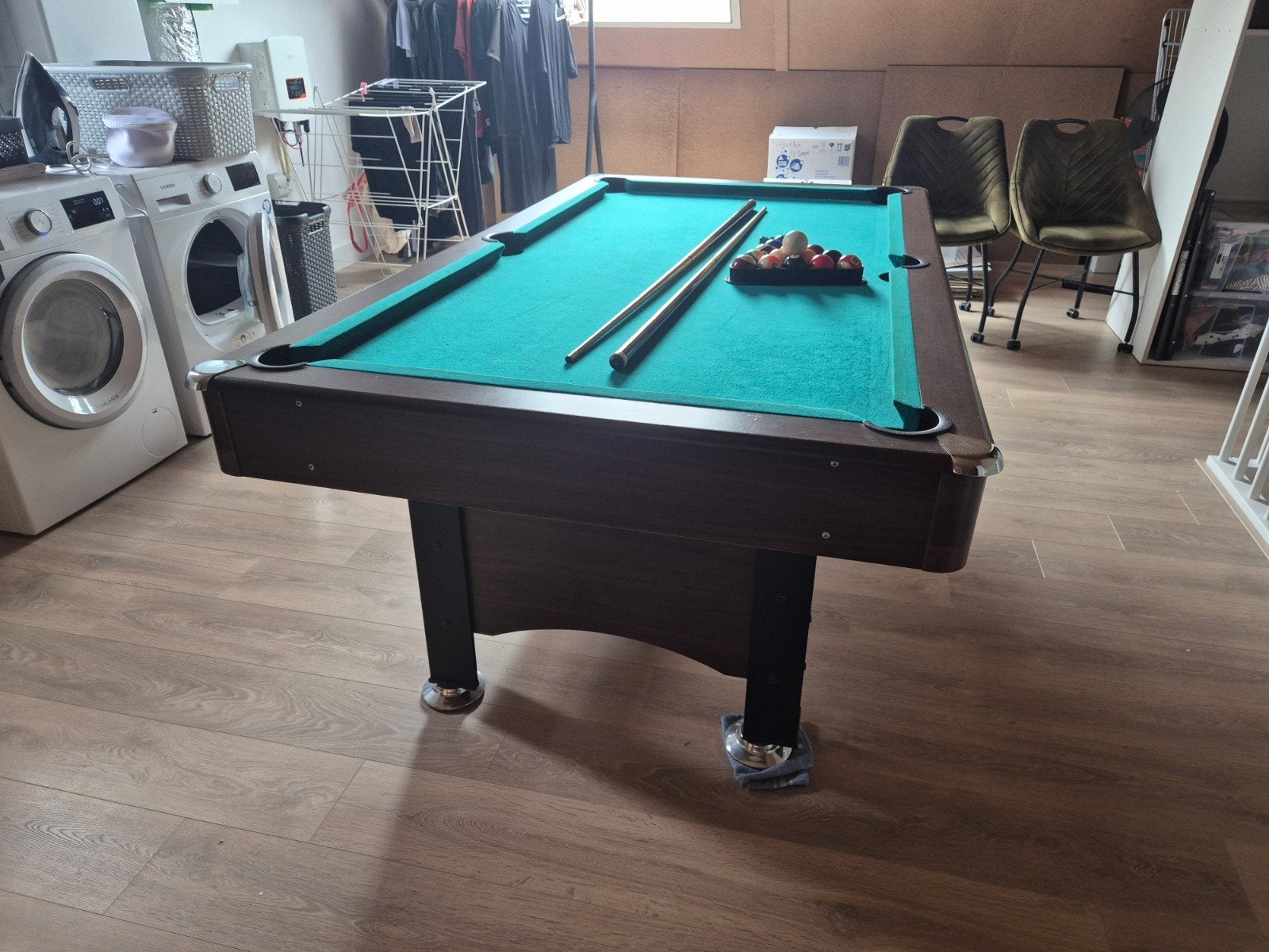 Pooltafel 7ft met accessoires, Sport en Fitness, Biljarten en Poolen, Ophalen, Gebruikt, Pooltafel