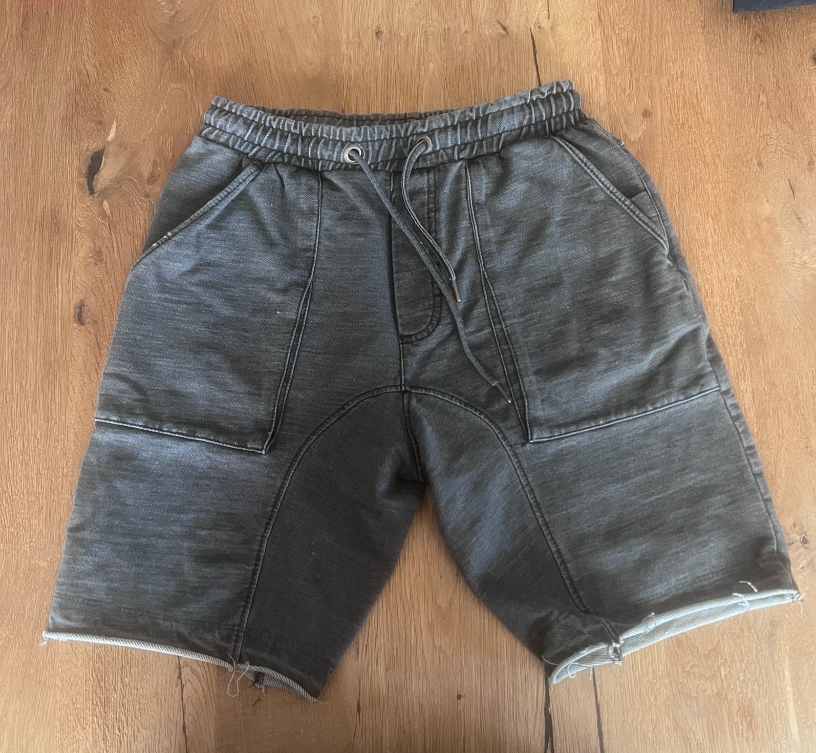 Korte jeans jog broek maat s heren jongens, Ophalen of Verzenden, Zo goed als nieuw, Maat 46 (S) of kleiner, Zwart