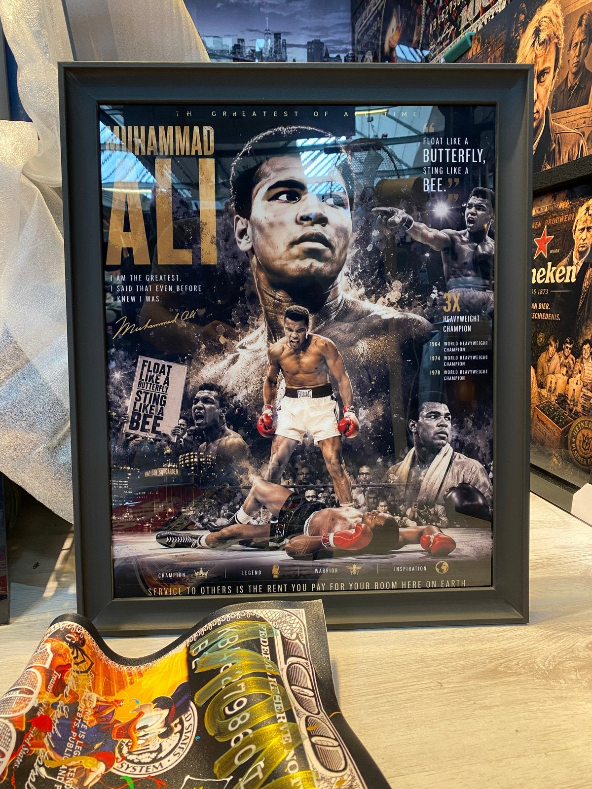 Muhammad Ali 'The Greatest' ingelijste poster, Ophalen of Verzenden