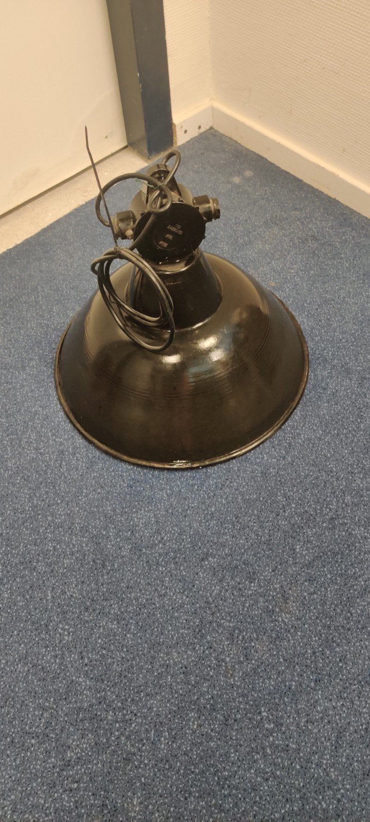 2x vintage industriële lamp 39cm diameter, Ophalen