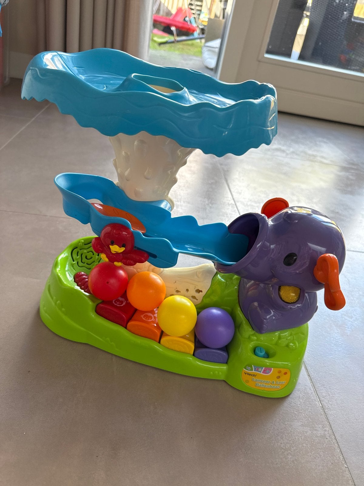 VTech Roll & Discover Ball Tower Olifant, Ophalen, Zo goed als nieuw, Overige typen, Met licht
