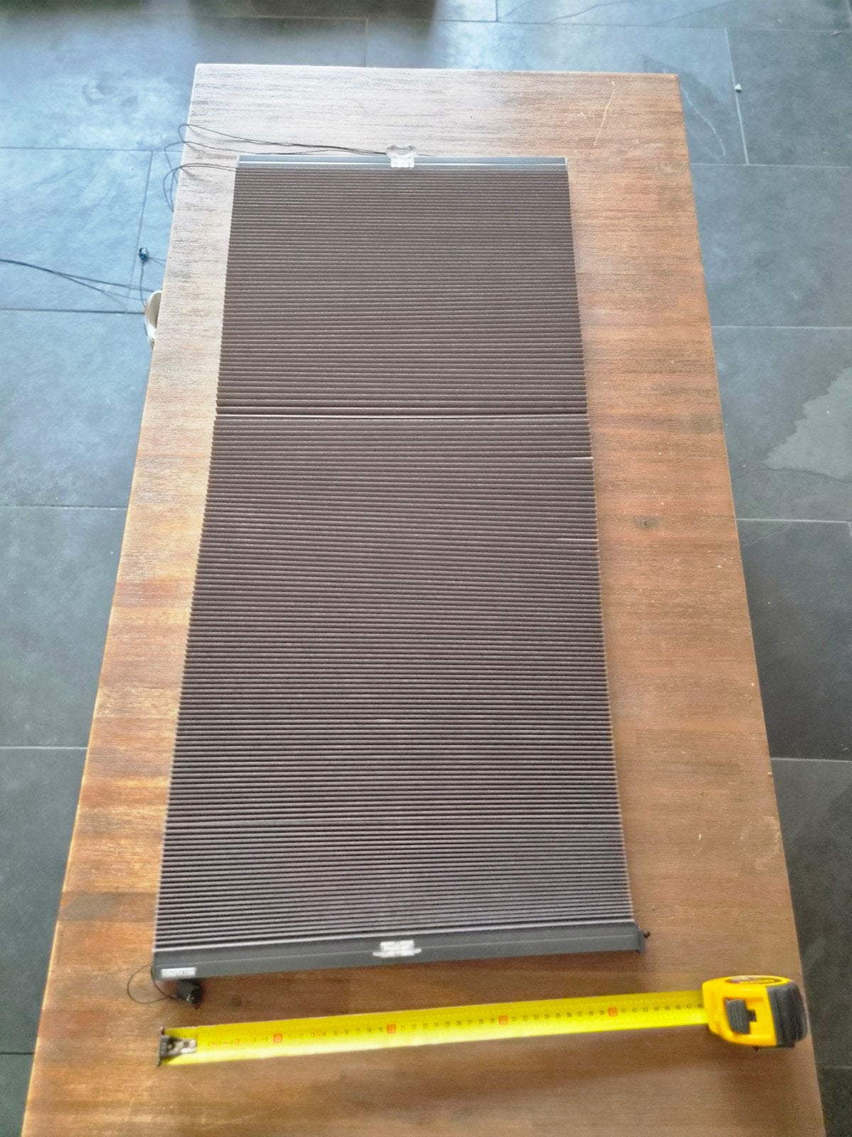 veneta plisségordijn antraciet 44x240 cm - Zo goed als nieuw, Overige merken, Ophalen of Verzenden, Zo goed als nieuw, Isolerend