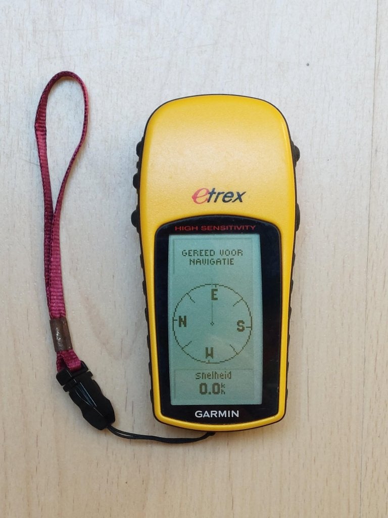 Garmin eTrex H GPS, Ophalen of Verzenden, Zo goed als nieuw, Navigatie of Gps