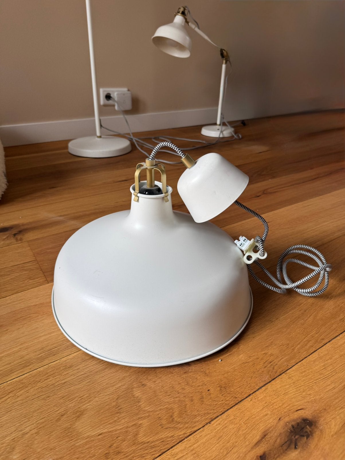 IKEA RANARP plafondlamp wit, Ophalen, Gebruikt