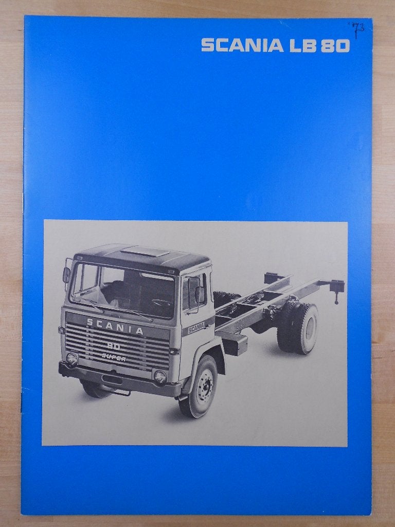 Scania LB80 Brochure 1973 – LB 80 - NL, Ophalen of Verzenden, Zo goed als nieuw, Overige merken, Scania
