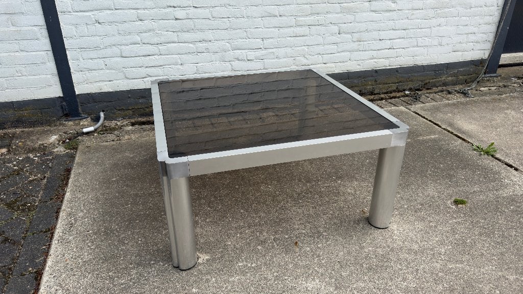 Model 100. Salontafel Artifort. Kho Liang Ie uit 1974, Gebruikt, 100 tot 150 cm, Glas, Rechthoekig