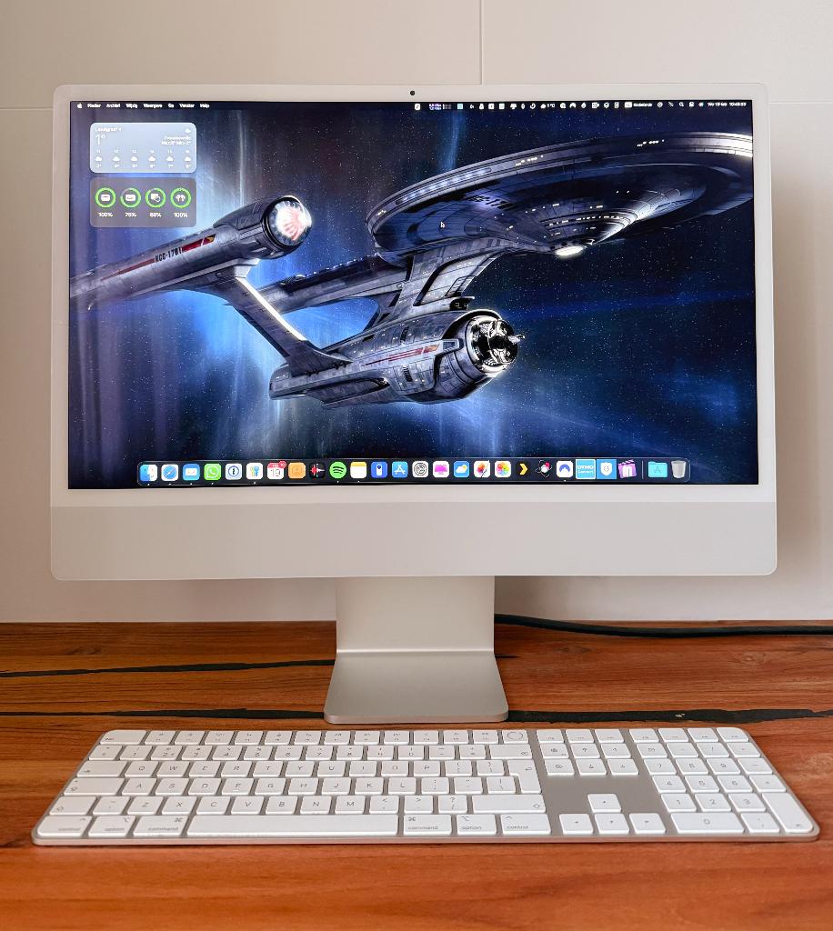 Apple 24 inch iMac M1 2021 - als nieuw, Computers en Software, Apple Desktops, SSD, IMac, Zo goed als nieuw, 3 tot 4 Ghz
