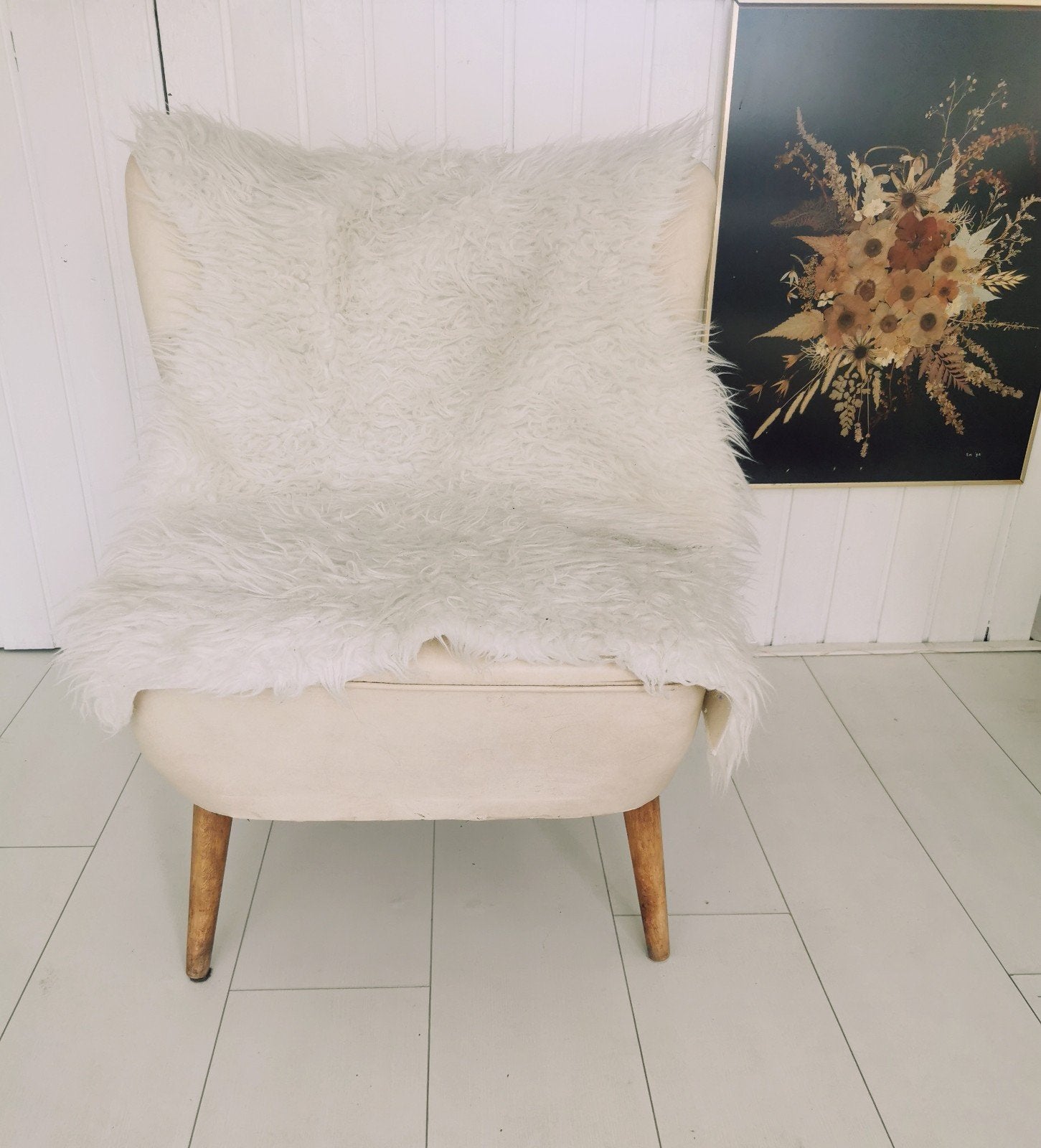 vintage retro skai  cocktailstoel club  fauteuille jaren 50/, Gebruikt, Overige kleuren, Vintage, Eén