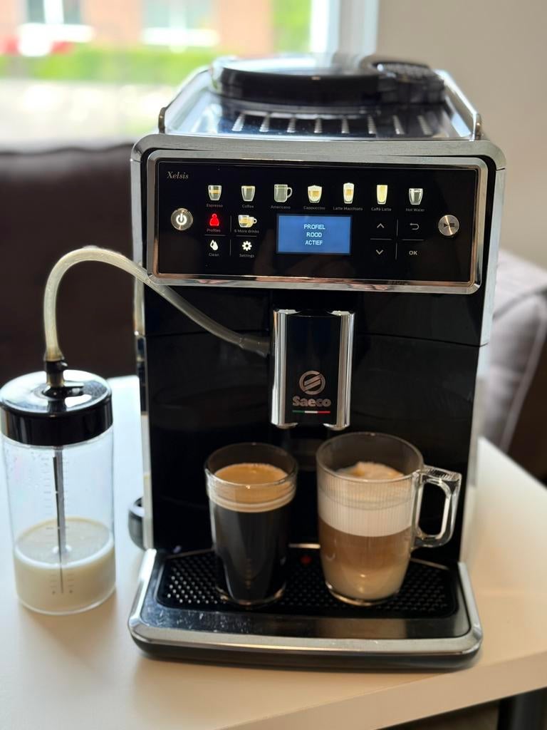 Philips Xelsis SM7580 koffiemachine 12 drankjes, nette staat, Witgoed en Apparatuur, Koffiezetapparaten, 10 kopjes of meer, Koffiemachine
