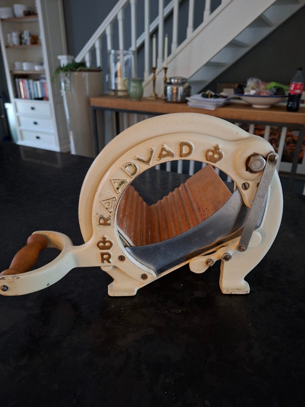 Vintage Raadvad broodsnijmachine - Deens design, Ophalen