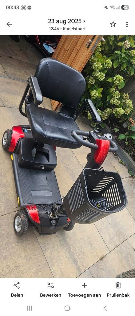 Scootmobiel, Ophalen, 10 km/u of minder