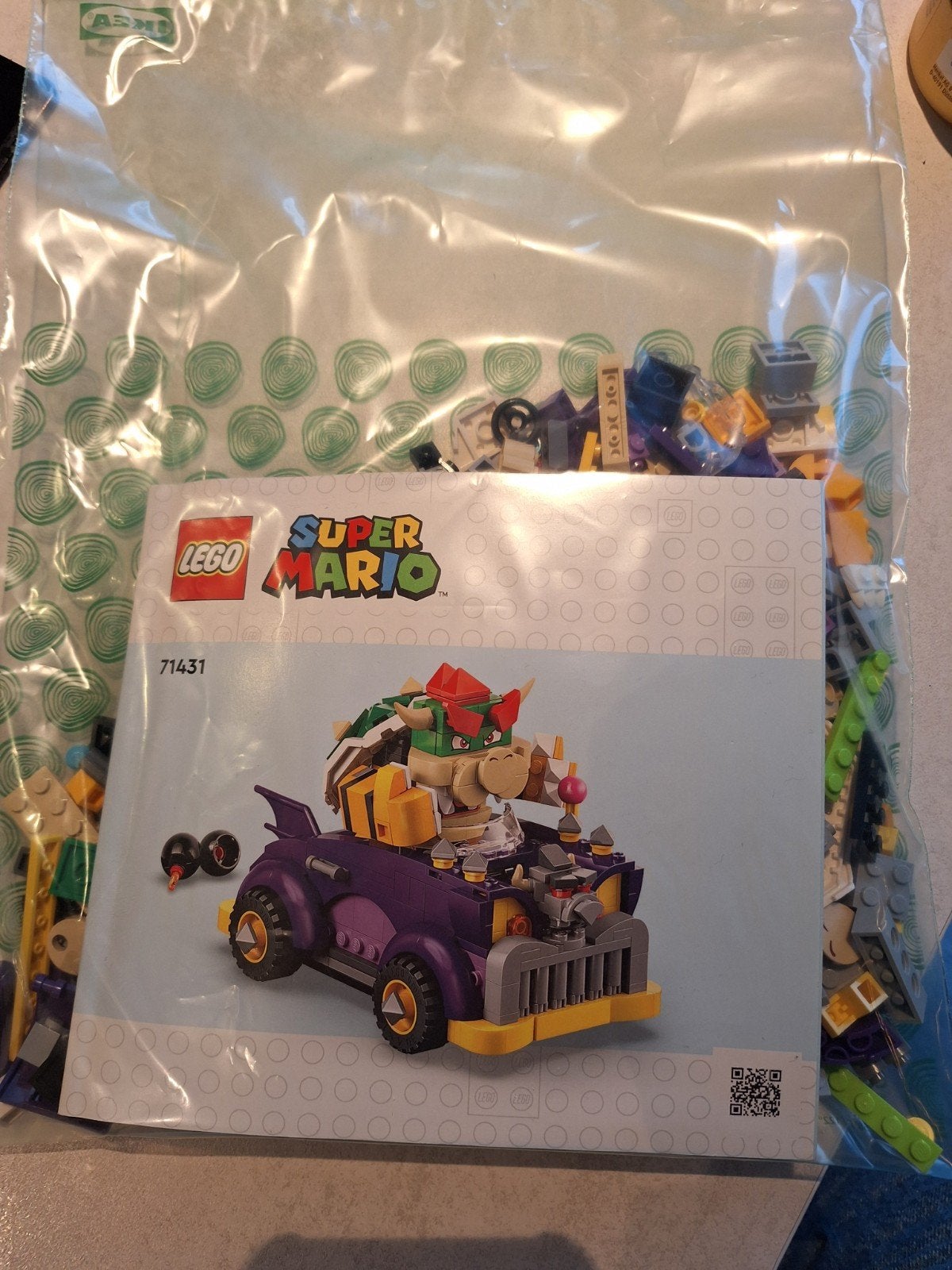 LEGO Super Mario Bowser's bolide & Peach startset, Ophalen of Verzenden, Zo goed als nieuw, Overige merken