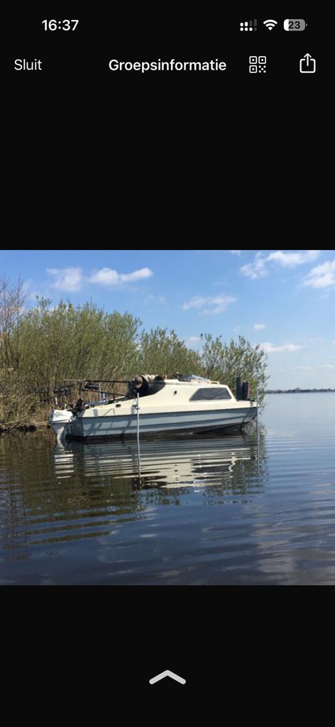Karperboot incl rodpod & steekstokken, Watersport en Boten, Ophalen, Gebruikt, Overige typen