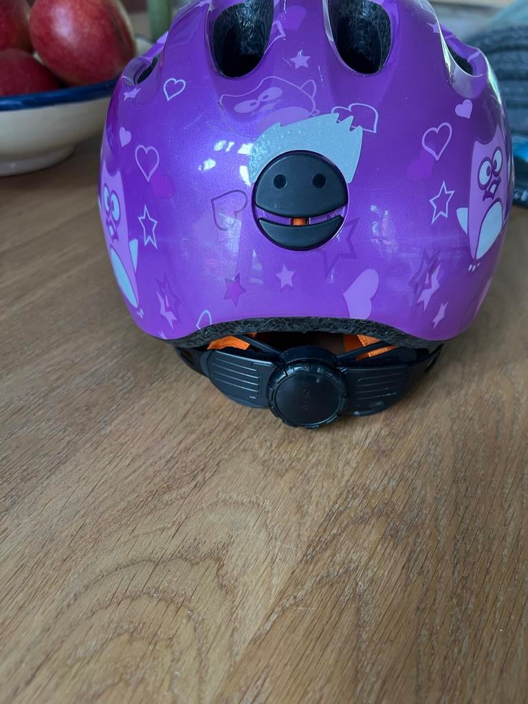 ABUS Smiley 2.0 Kinderfietshelm Paars Maat 45-50cm, Fietsen en Brommers, Fietsaccessoires | Fietshelmen, Ophalen of Verzenden