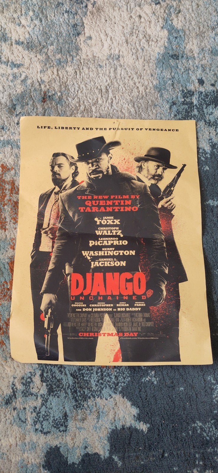 Django Unchained Film Poster - Quentin Tarantino, Ophalen of Verzenden
