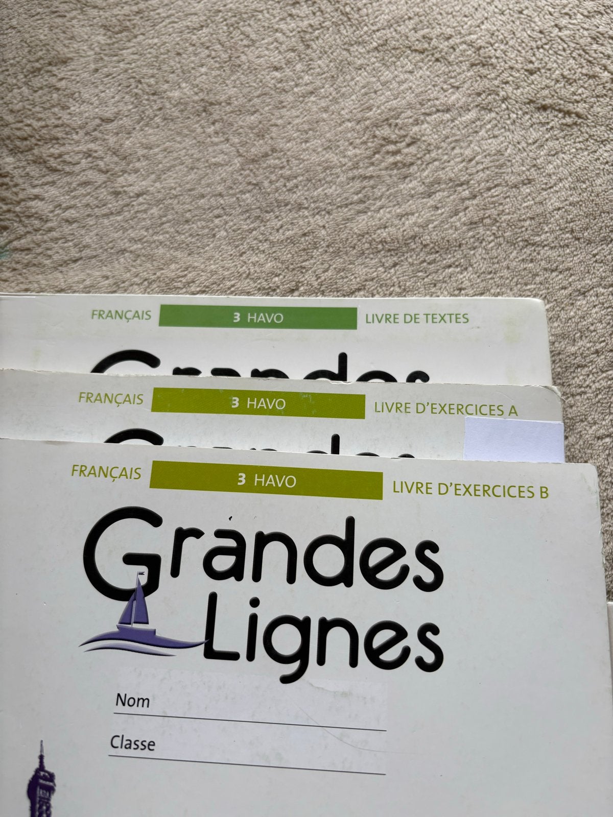 Grandes Lignes 3 HAVO Frans boekenpakket, Boeken, Ophalen of Verzenden, Zo goed als nieuw, Non-fictie