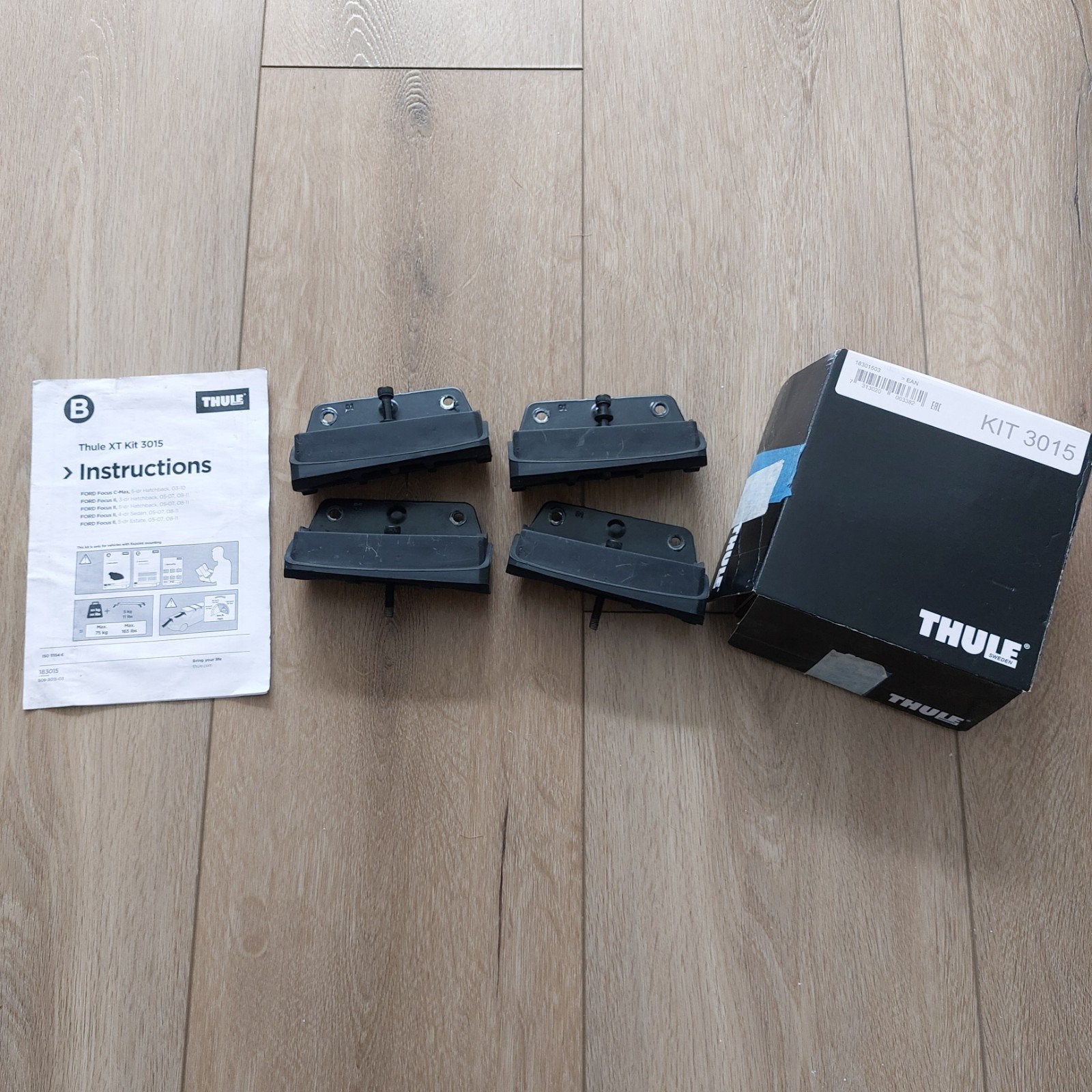 Thule Kit 3015 voor dakdragers - Ford Focus C-Max, Auto diversen, Dakdragers, Zo goed als nieuw, Ophalen of Verzenden