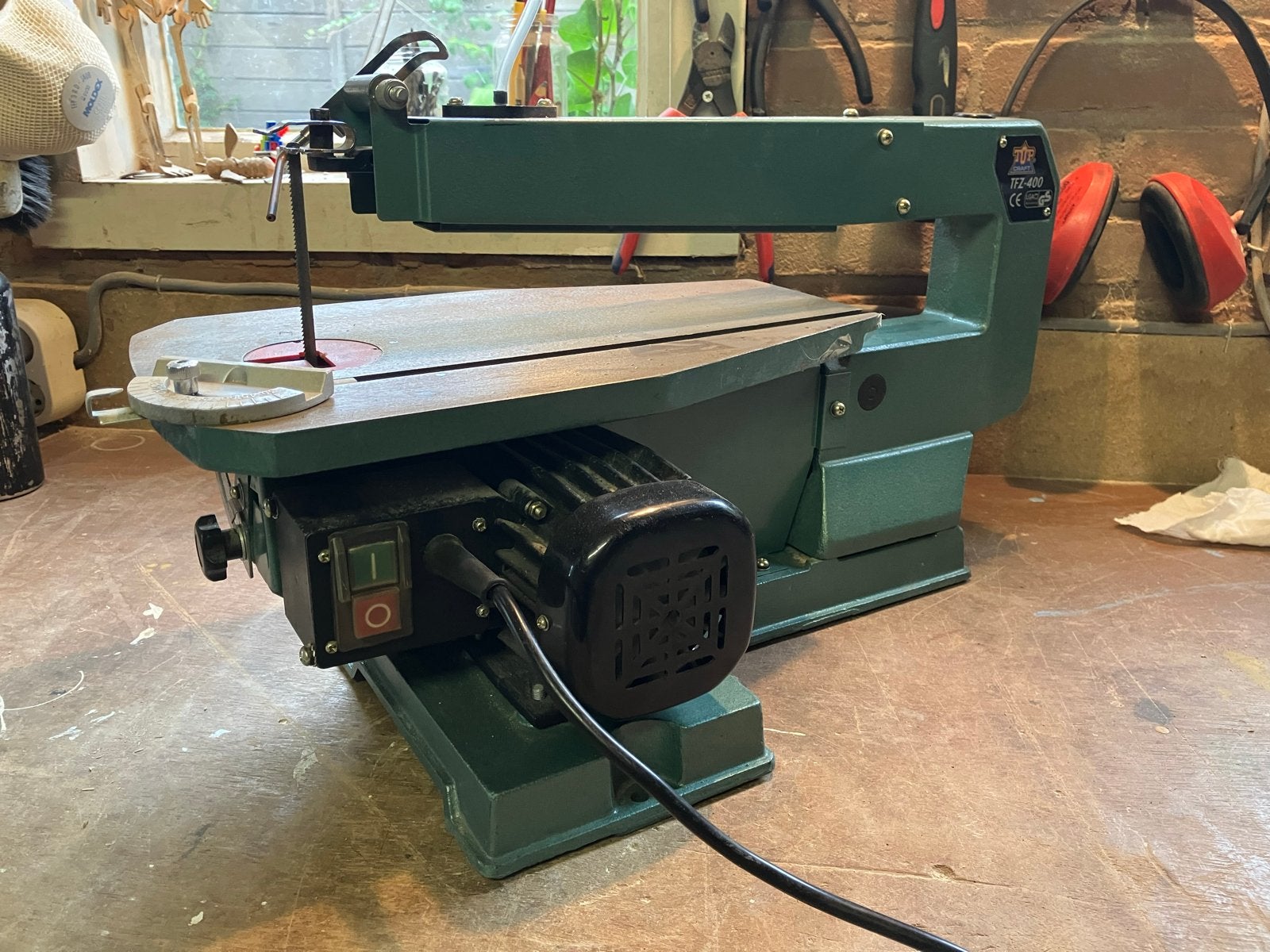 Figuurzaagmachine Top Craft TFZ-400 met 30 houtzaagbladen, Ophalen, Minder dan 30 mm, Gebruikt, Figuurzaag