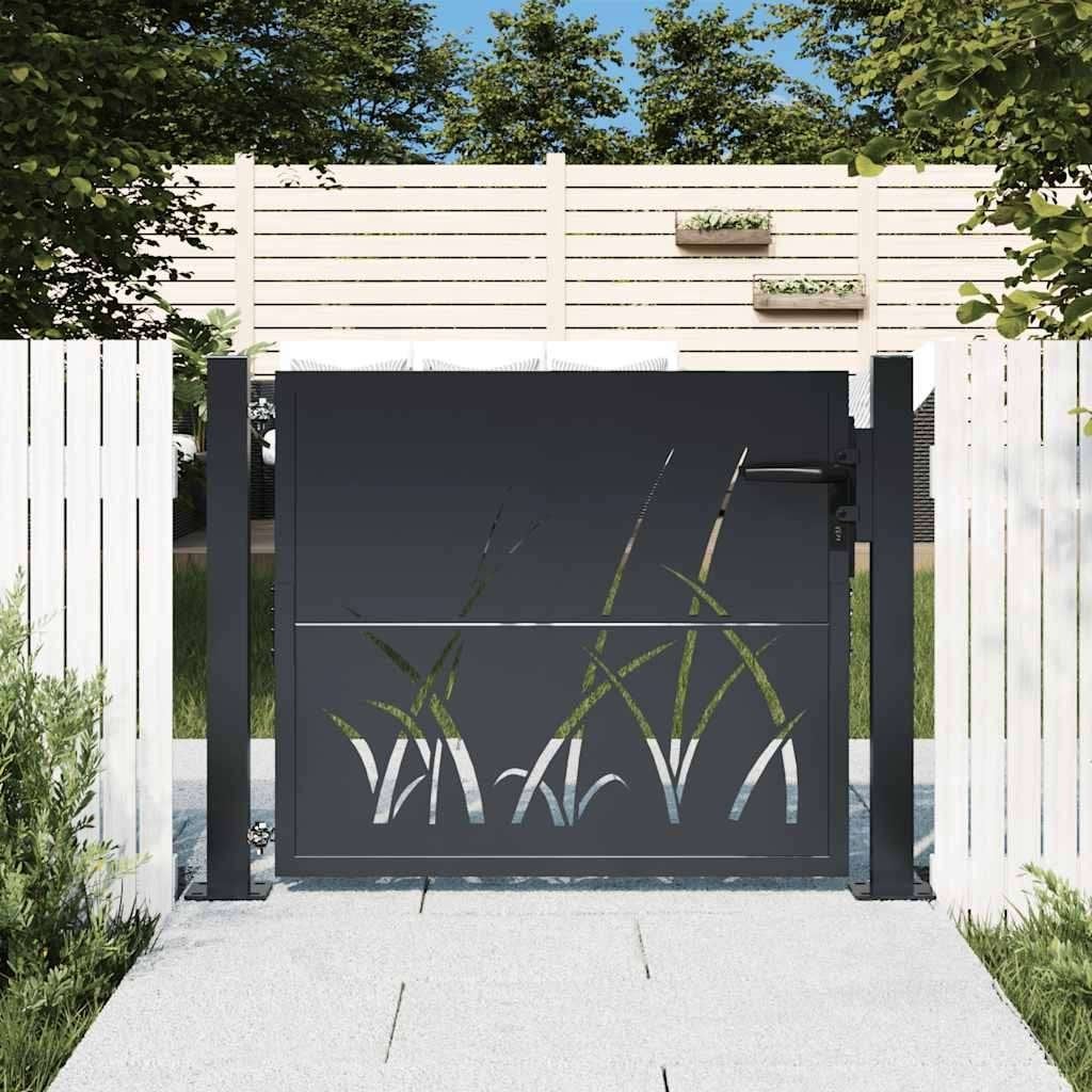 Stalen tuinpoort tuinhek draaihek zwart gras GRATIS BEZORGD!, Tuin en Terras, Tuinpoorten, Verzenden, Nieuw, Nvt, Looppoort