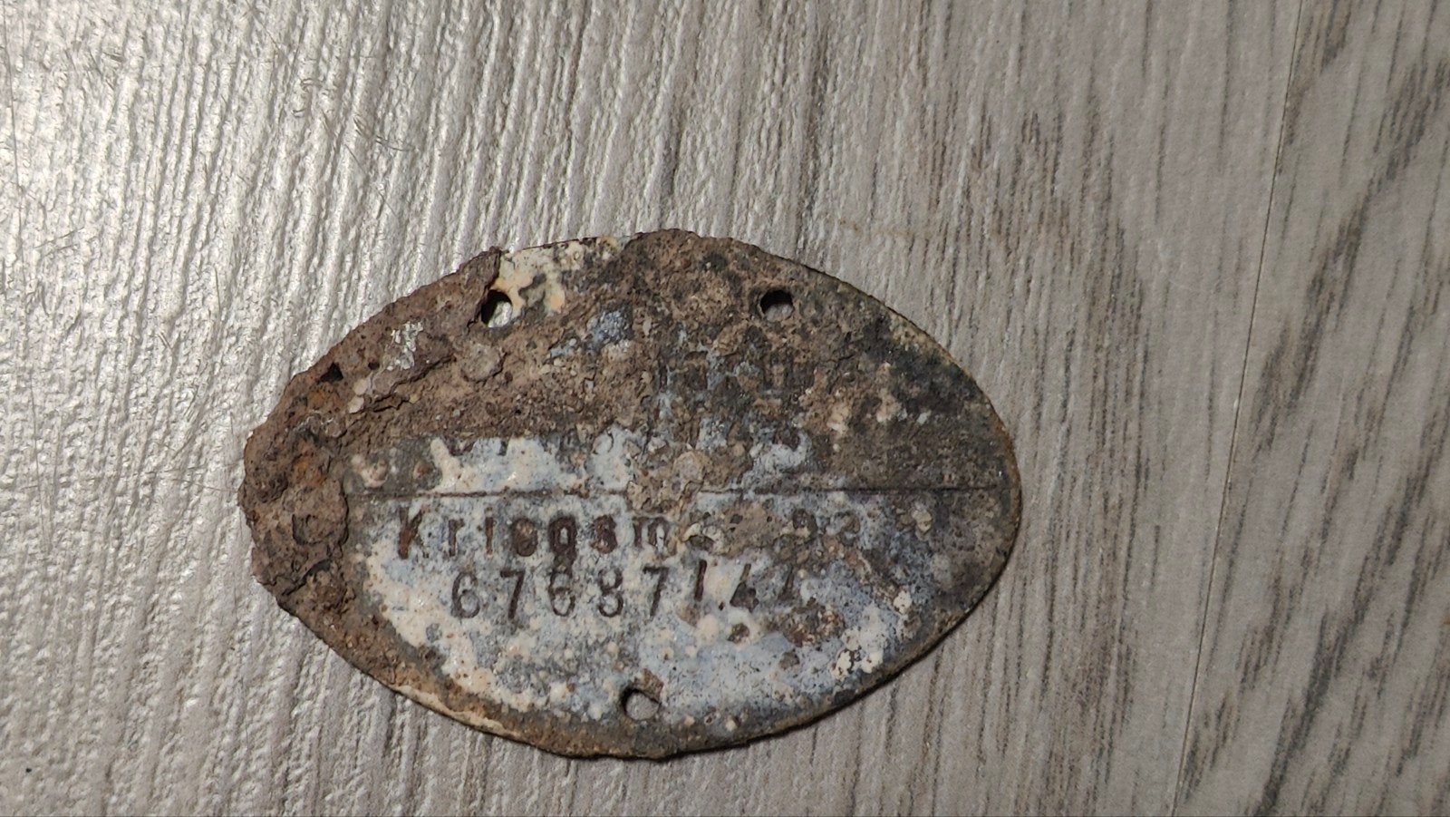Kriegsmarine Erkenningsmarke wo1, Verzamelen, Ophalen of Verzenden, Marine, Duitsland, Embleem of Badge