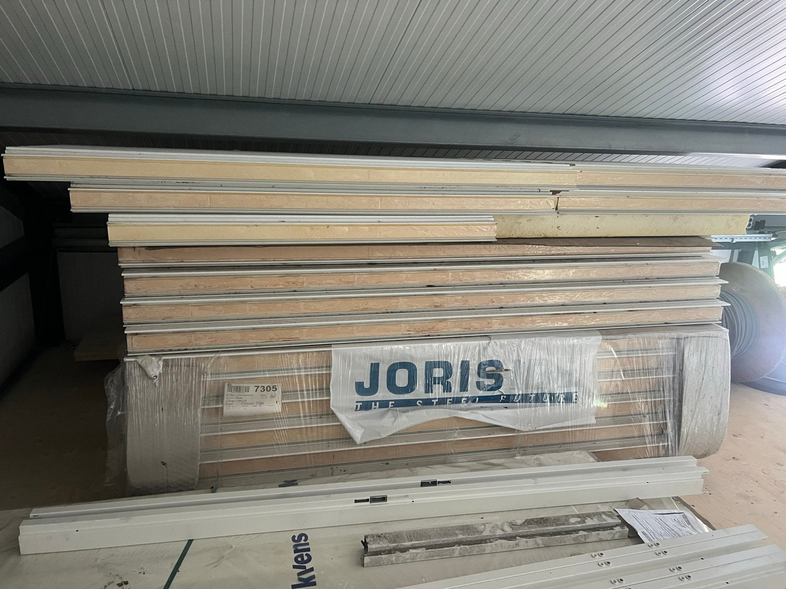 Damwand 10cm 10 hele panelen en 6 reststukken, Doe-het-zelf en Verbouw, Platen en Panelen, Ophalen, Gebruikt, Overige materialen