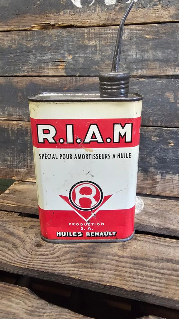 Huile renault r.i.a.m olieblik, Ophalen of Verzenden, Overige