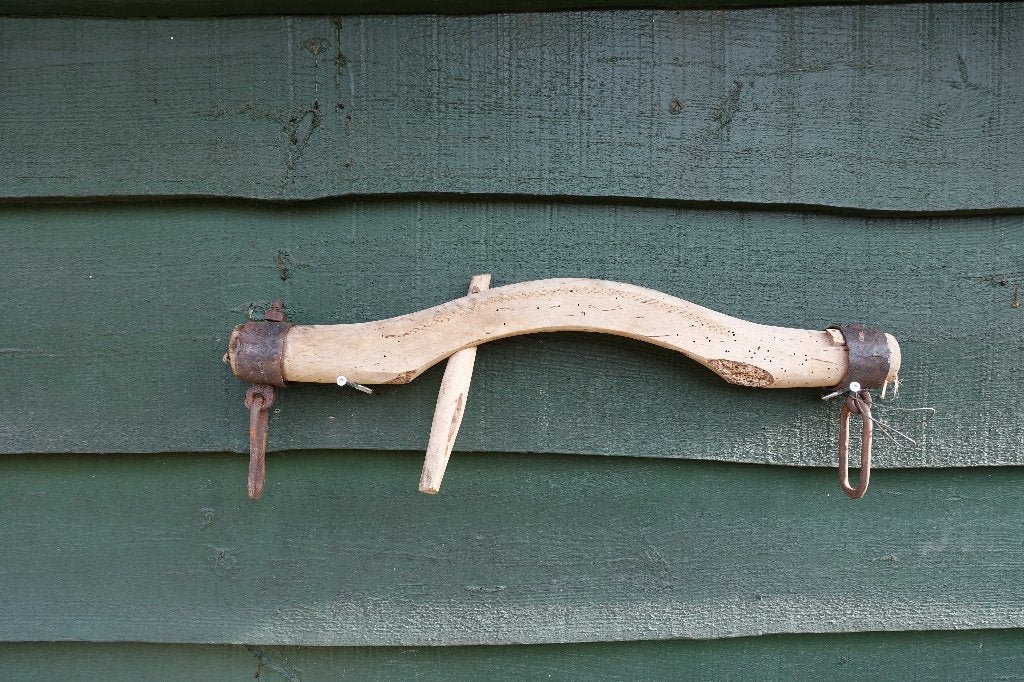 Ossenjuk, origineel, lengte 77 cm, perfect voor decoratie!, Antiek en Kunst, Curiosa en Brocante, Ophalen