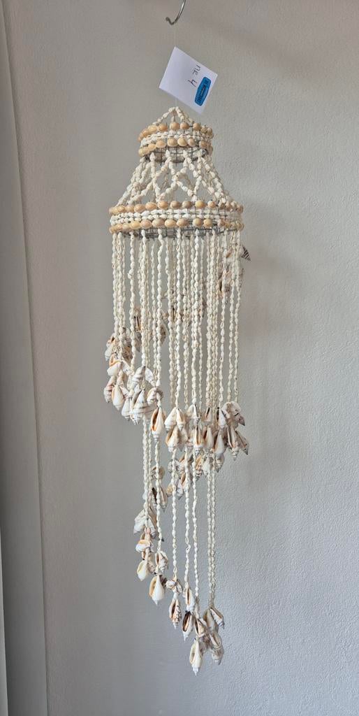 Bohemian schelpen windgong, Huis en Inrichting, Lampen | Kroonluchters, Ophalen, Nieuw, Overige materialen, Bohe