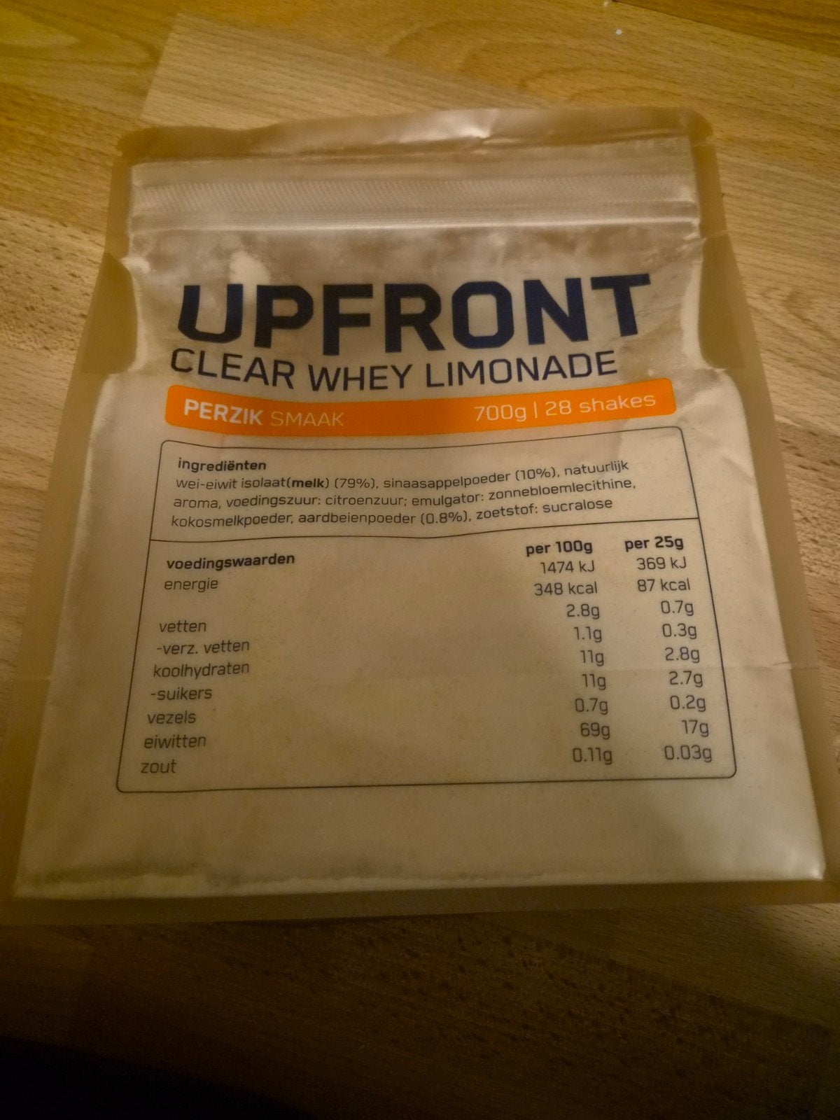 Upfront Clear Whey Limonade Perzik - nov 2026, Ophalen of Verzenden, Nieuw, Poeder of Drank