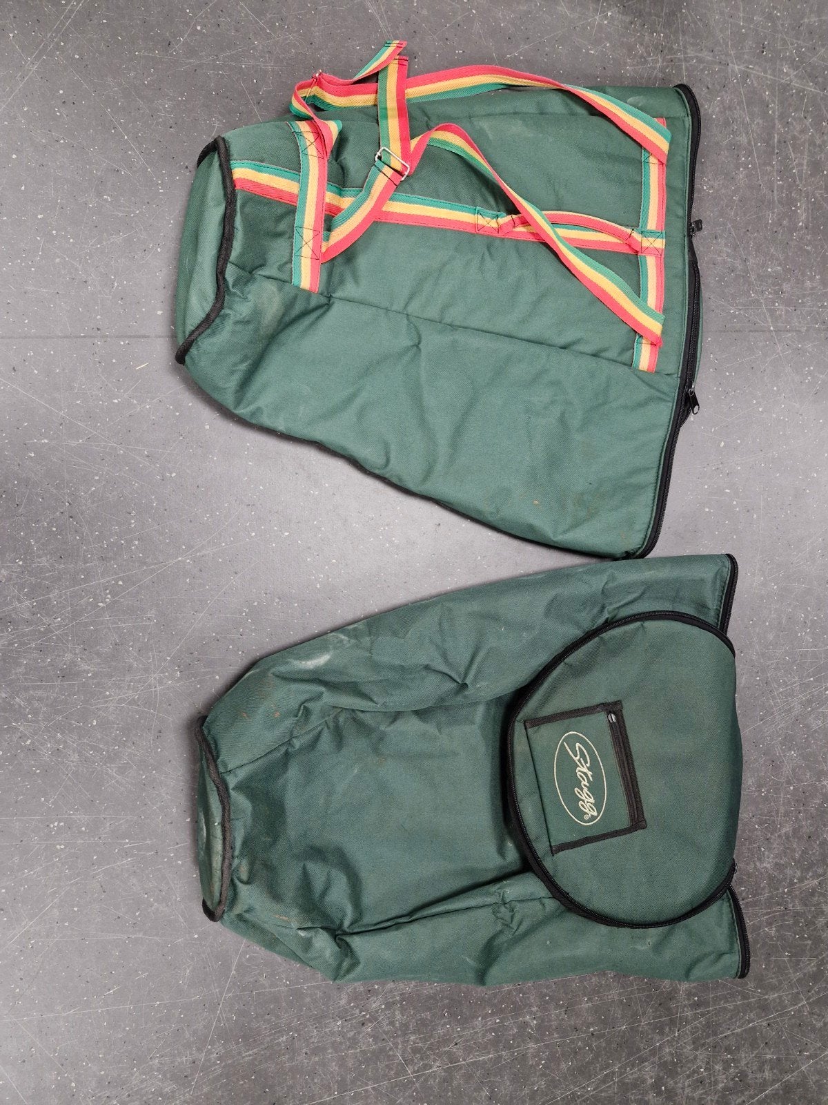 2x Stagg Gigbag voor djembe/conga - Groen, Ophalen, Gebruikt, Overige instrumenten