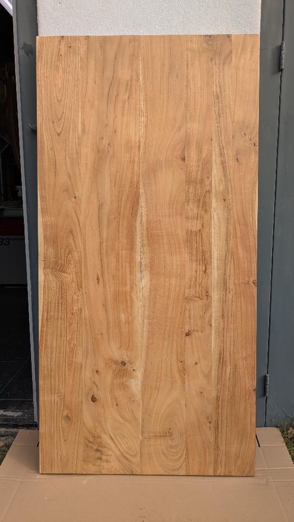 Acaciahouten Tafelblad 80x160cm Massief Nieuw, Huis en Inrichting, Tafels | Eettafels, Nieuw, 50 tot 100 cm, 150 tot 200 cm, Vier personen
