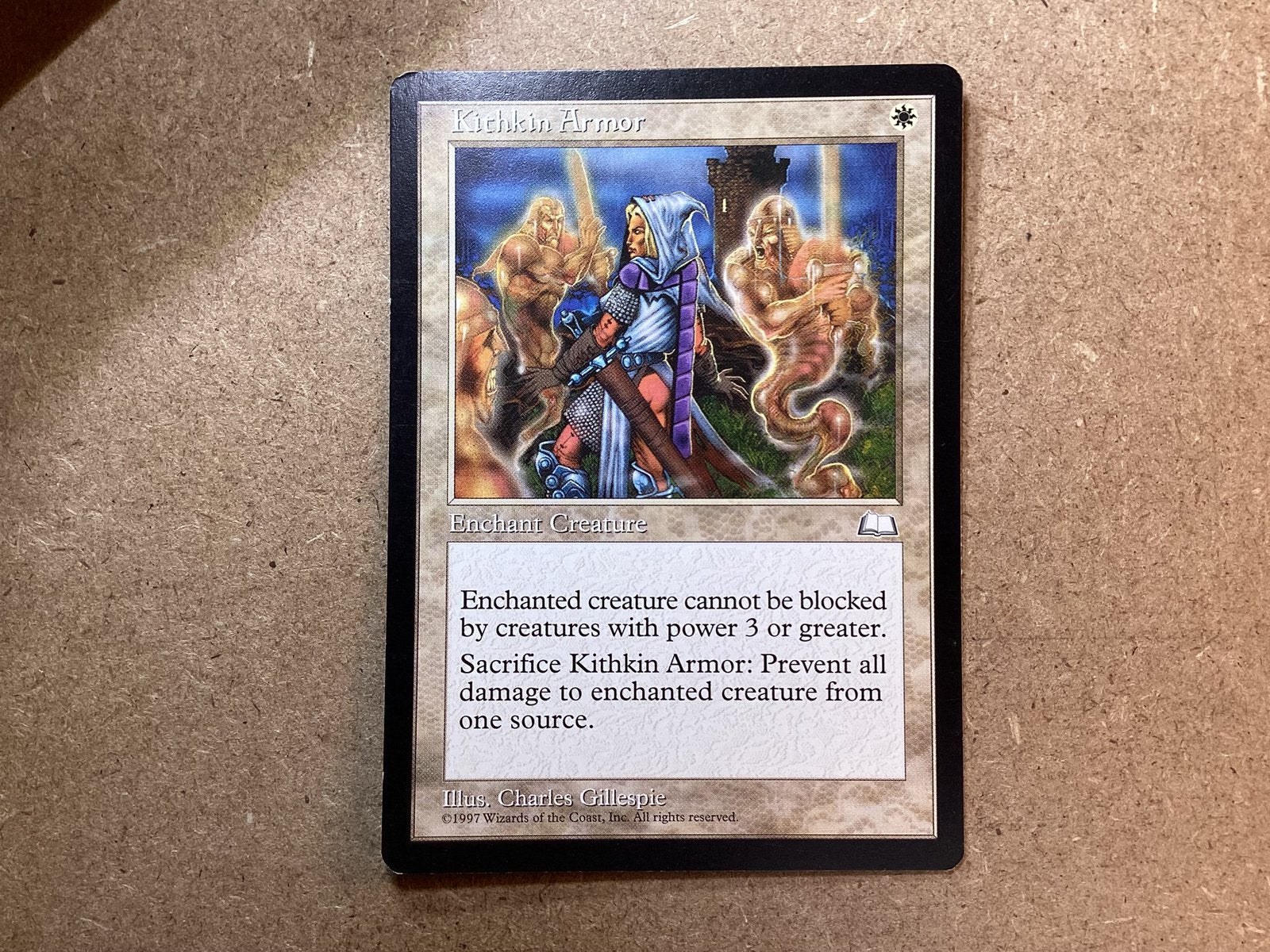 1x Kithkin Armor (Good), Ophalen of Verzenden, Gebruikt, Losse kaart