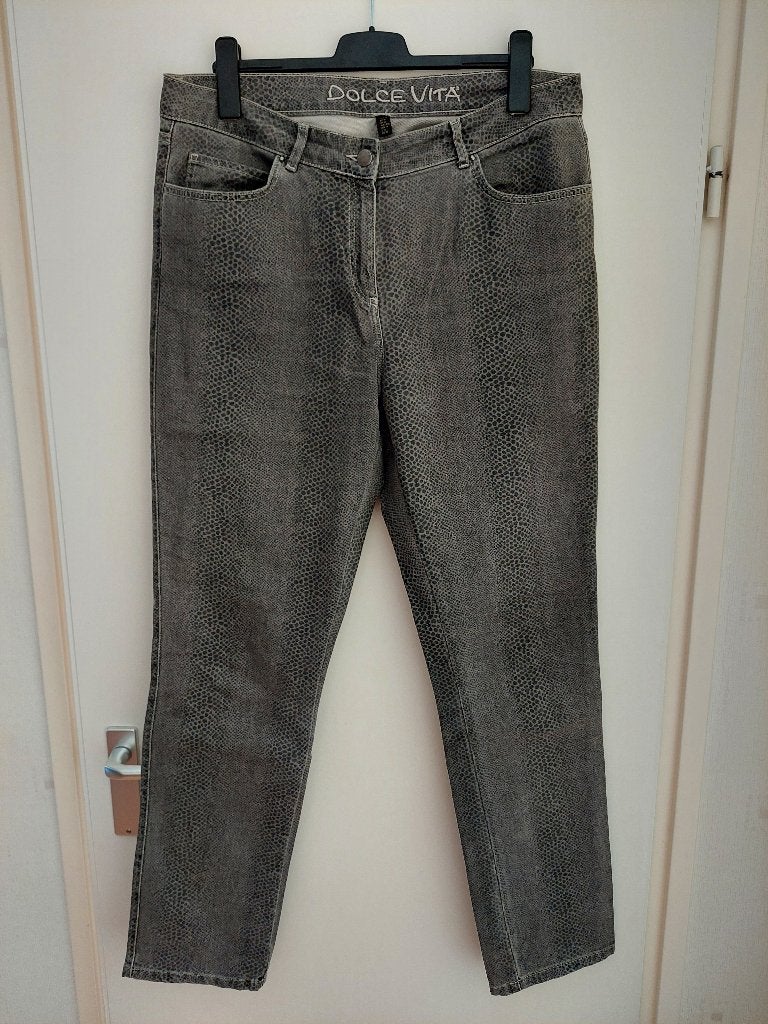 Dolce Vita grijze broek maat 46, Maat 46/48 (XL) of groter, Ophalen of Verzenden, Zo goed als nieuw, Dolce Vita