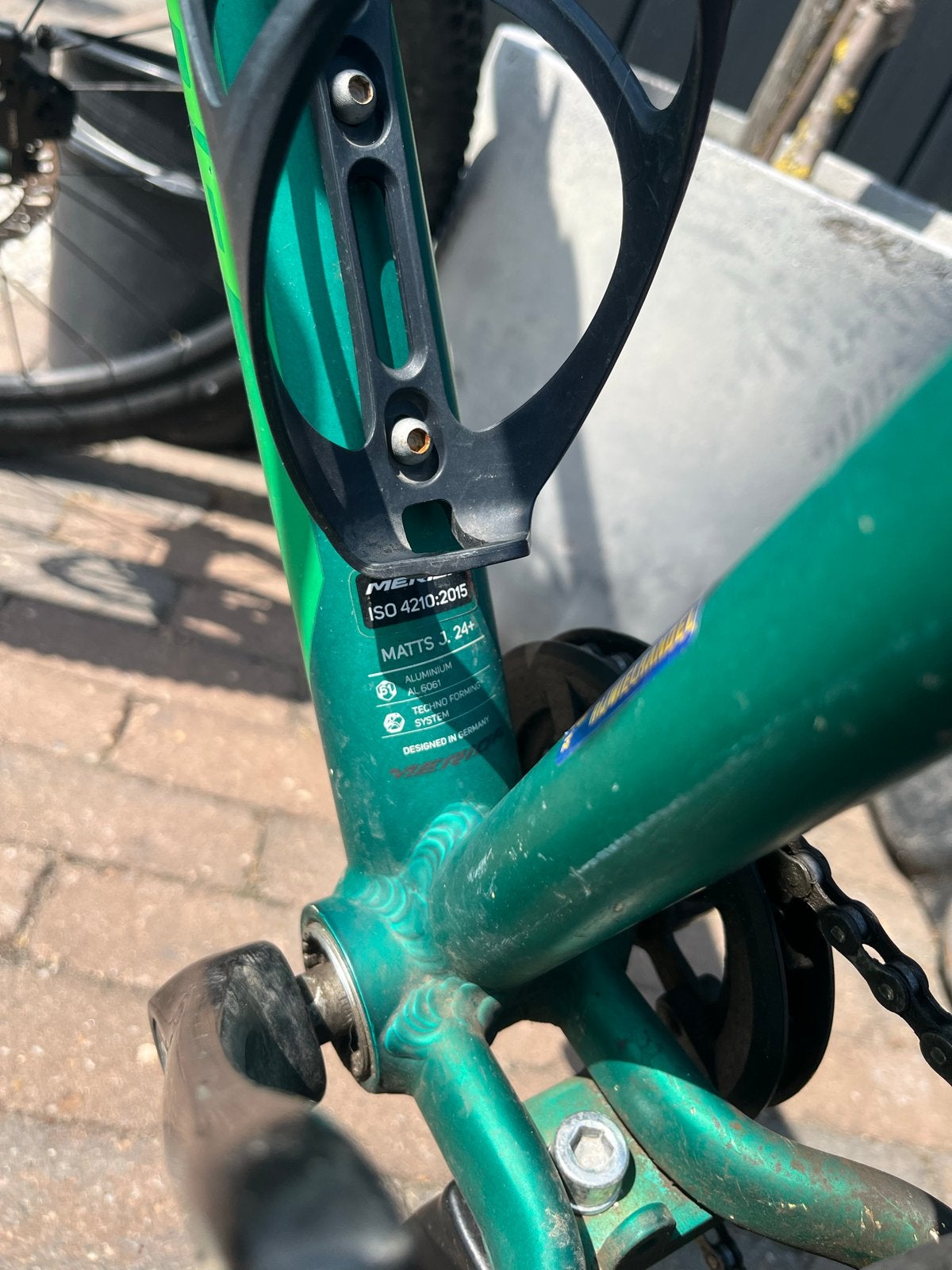 Gratis ophalen - Merida Matts J.24+ Kinderfiets - Groen, Fietsen en Brommers, Gebruikt, Minder dan 49 cm, Schijfrem, Ophalen