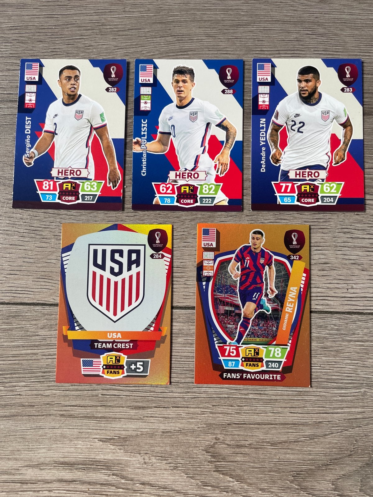 Panini Adrenalyn XL FIFA World Cup Qatar 2022 USA kaarten, Ophalen of Verzenden, Zo goed als nieuw, Buitenlandse clubs, Spelerskaart