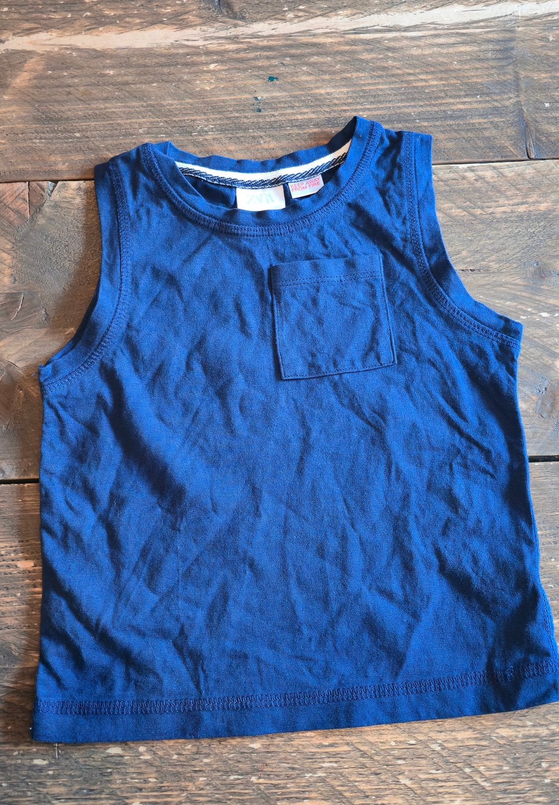 Tanktop Zara 86, Kinderen en Baby's, Babykleding | Maat 86, Ophalen of Verzenden, Gebruikt, Jongetje, Shirtje of Longsleeve
