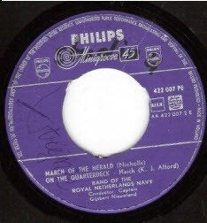 Marinierskapel -Philips (Minigroove)-vinyl EPanchors aweigh, Ophalen, Marine, Nederland