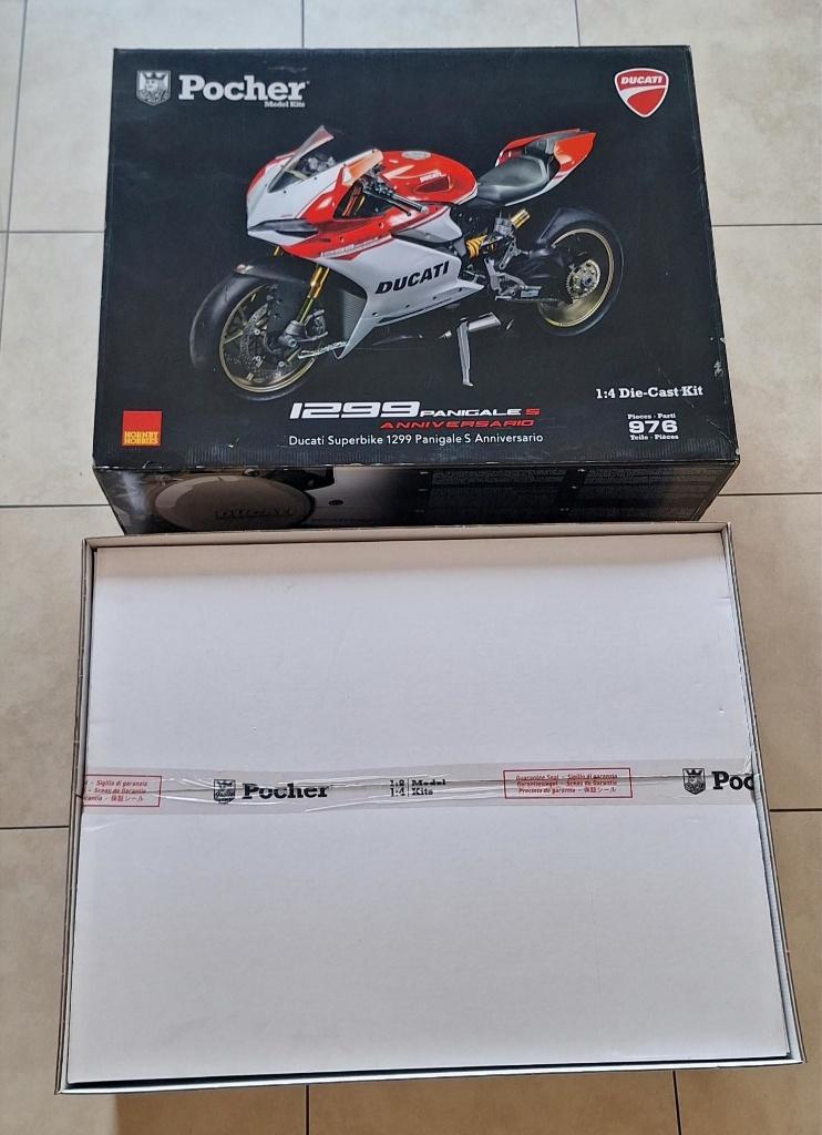 Pocher Ducati 1299 Panigale S Anniversario (HK110) VERZEGELD, Nieuw, Ophalen, Overige merken, Groter dan 1:32