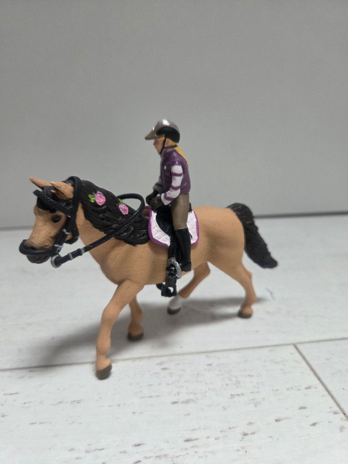 Schleich paard met ruiter, Ophalen of Verzenden, Zo goed als nieuw